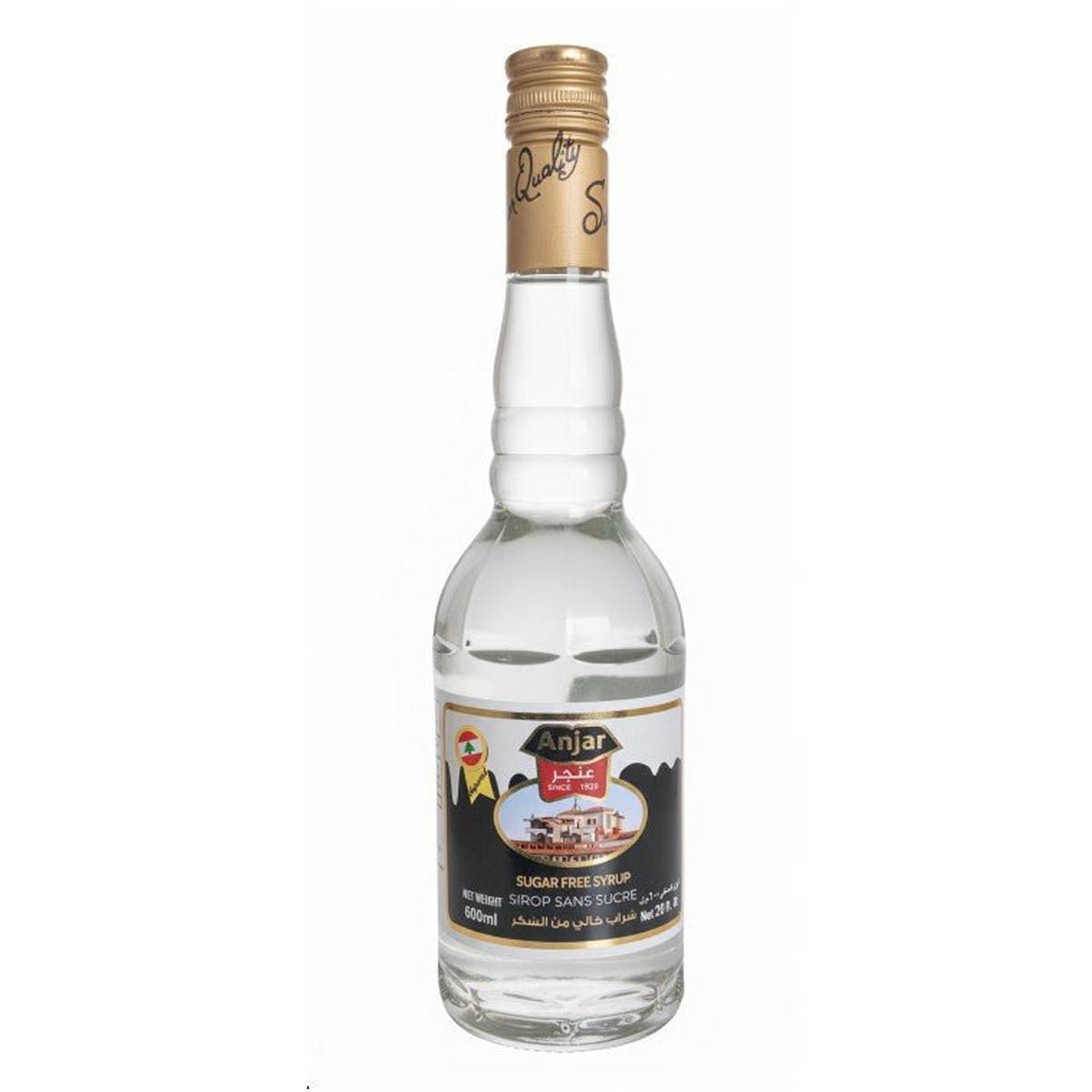 Anjar Sugar - Free Syrup 600ml | عنجر شراب خالي من السكر - 2kShopping