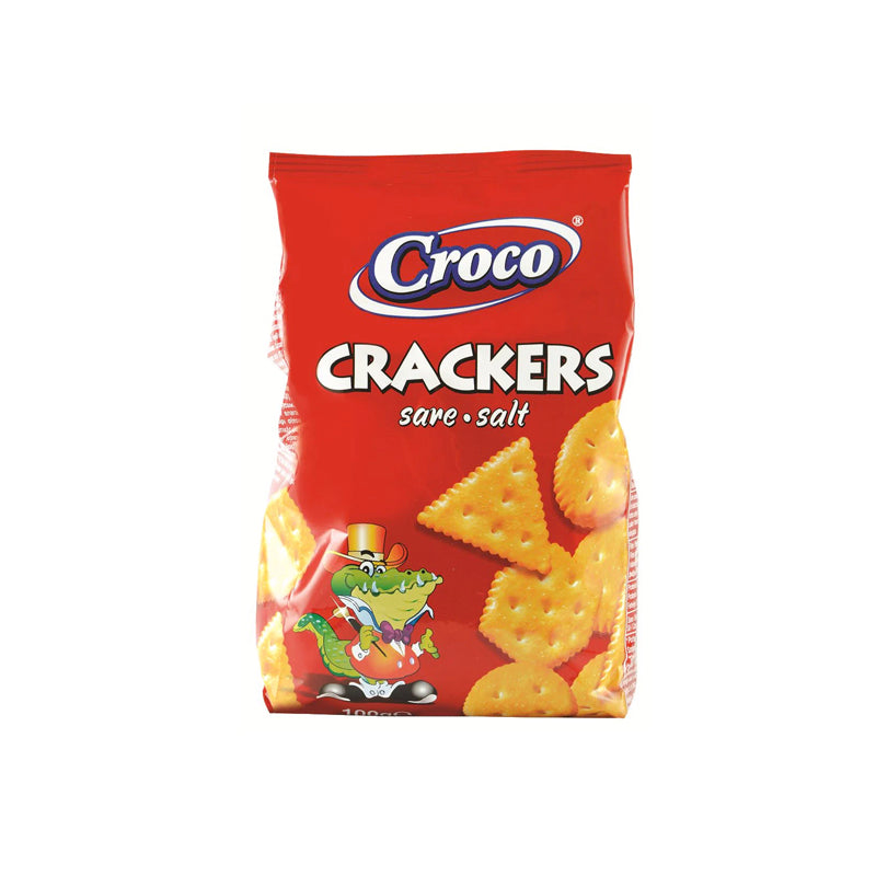 CROCO CRACKERS SALT ( 100g x 12 ) | كروكو كراكر مملحة