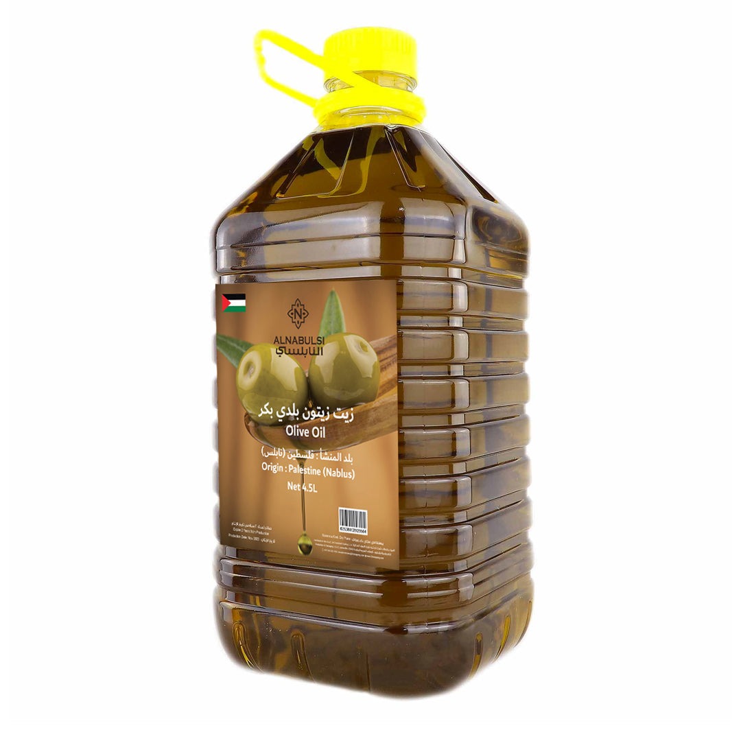 Al Nabulsi Olive Oil Palestine (Nablus) Nov 2024-4.5L | زيت زيتون النابلسي فلسطين (نابلس) نوفمبر 2024 - 4.5 لتر