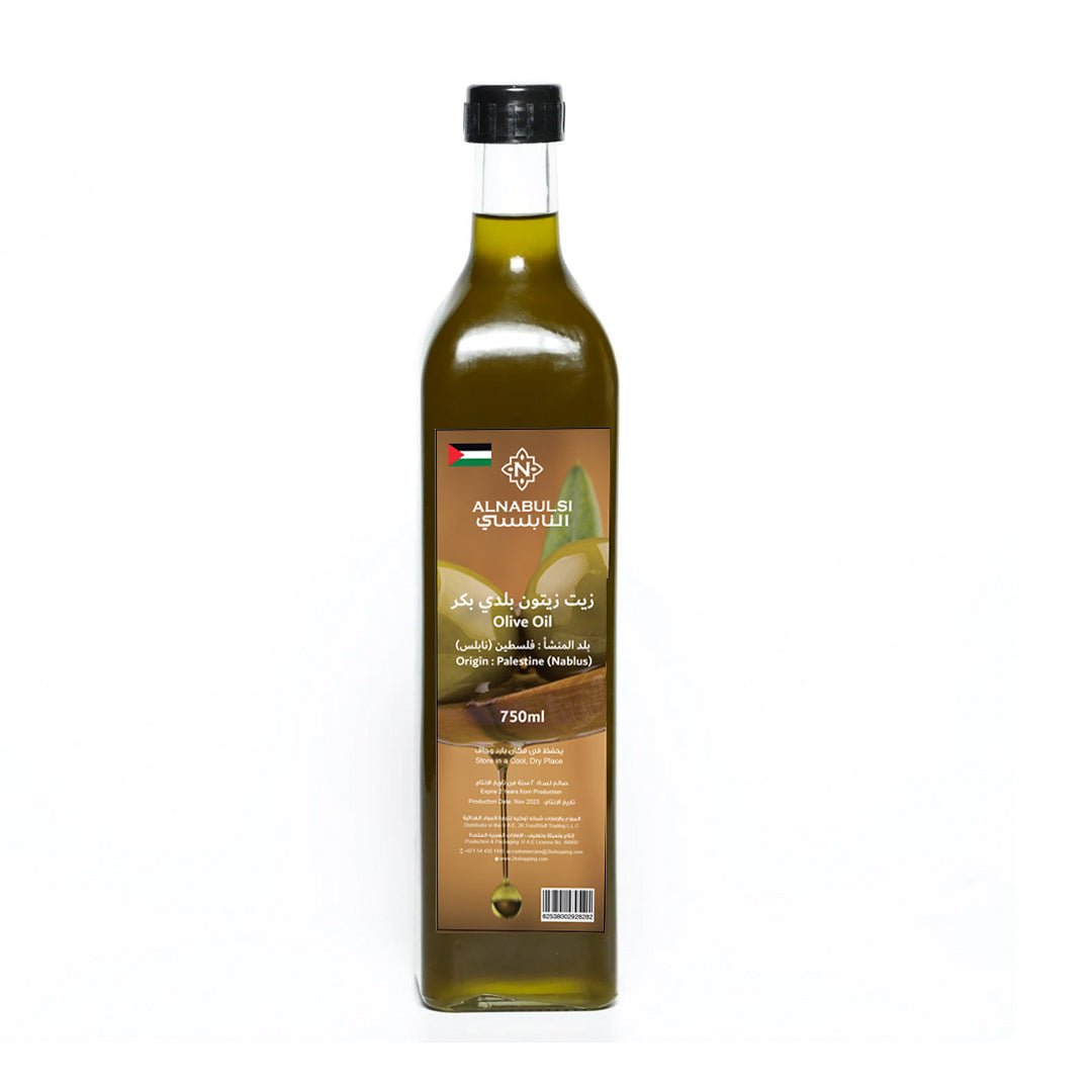 Al Nabulsi Olive Oil Palestine (Nablus) Nov 2024 - 750ml | زيت زيتون بلدي بكر فلسطين (نابلس) - 2kShopping