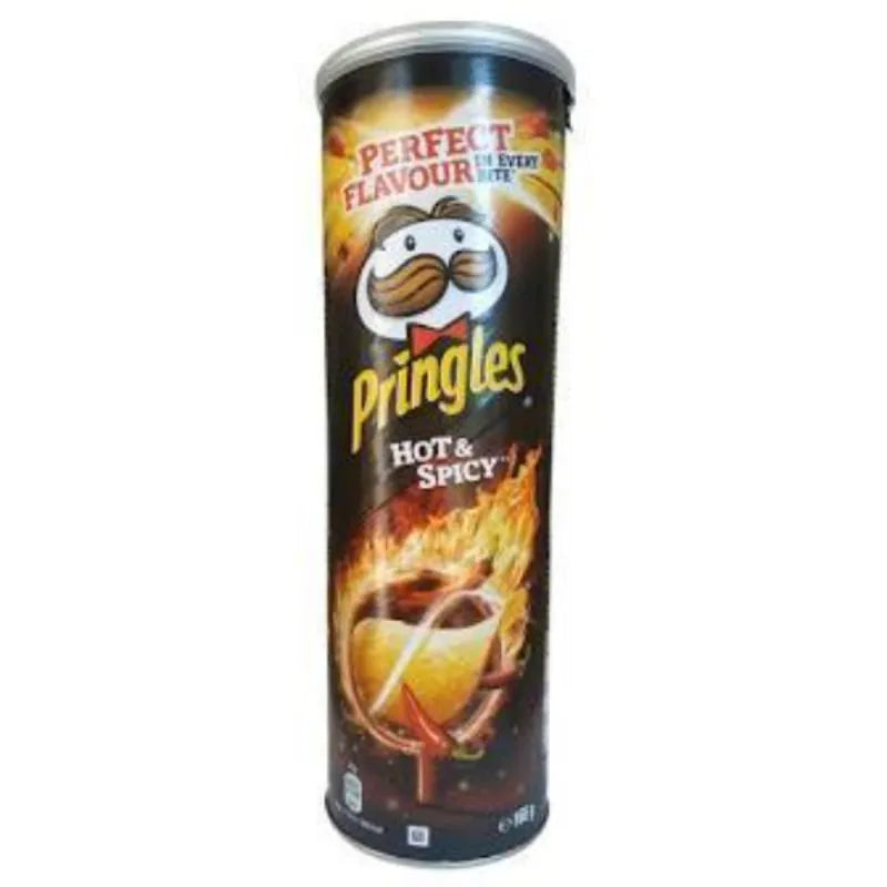 Pringles Hot And Spicy Chips - 165g | برينغلز بطعم الفلفل الحار