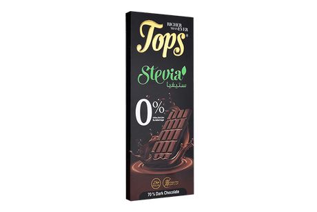 Tops Chocolate Bar Dark Sugar - Free Stevia Pack 12 X 50g - 2kShopping