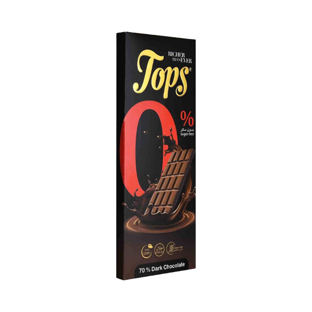 Tops Chocolate Bar Dark Sugar - Free Pack 12 X 50g - 2kShopping