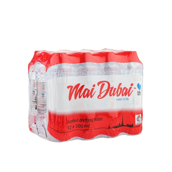 Mai Dubai Bottled Drinking Water 500ml x 12 |مياه شرب  ماي دبي 500 مل