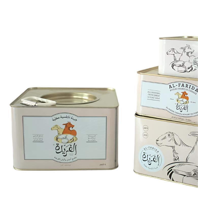 Al Farida Boiled Nabulsi Cheese 1kg | الفريدة جبنة نابلسية