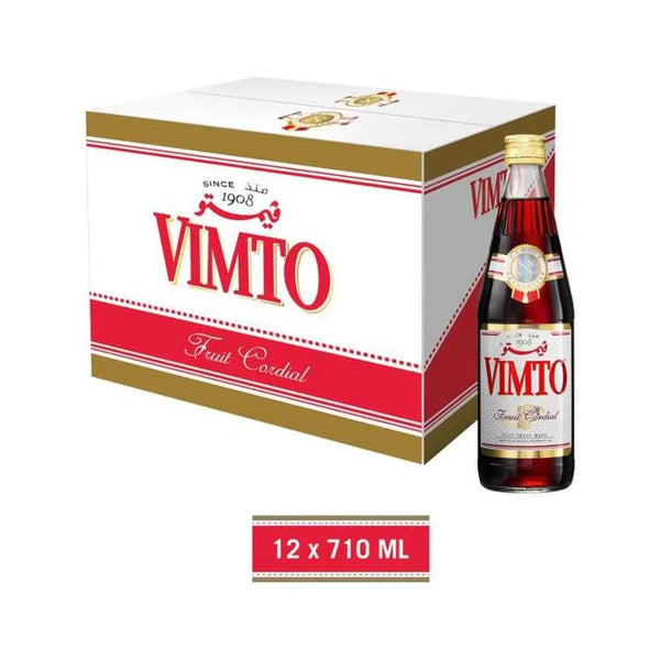 Vimto Fruit Cordial Soft Drink 710ml X 12 | فيمتو شراب الفواكه