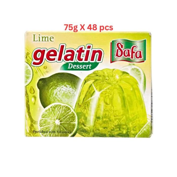 Safa Jelly Lime (Pack Of 48 X 75g)