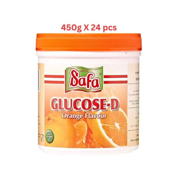 Safa Glucose Orange (Pack Of 24 X 450g)