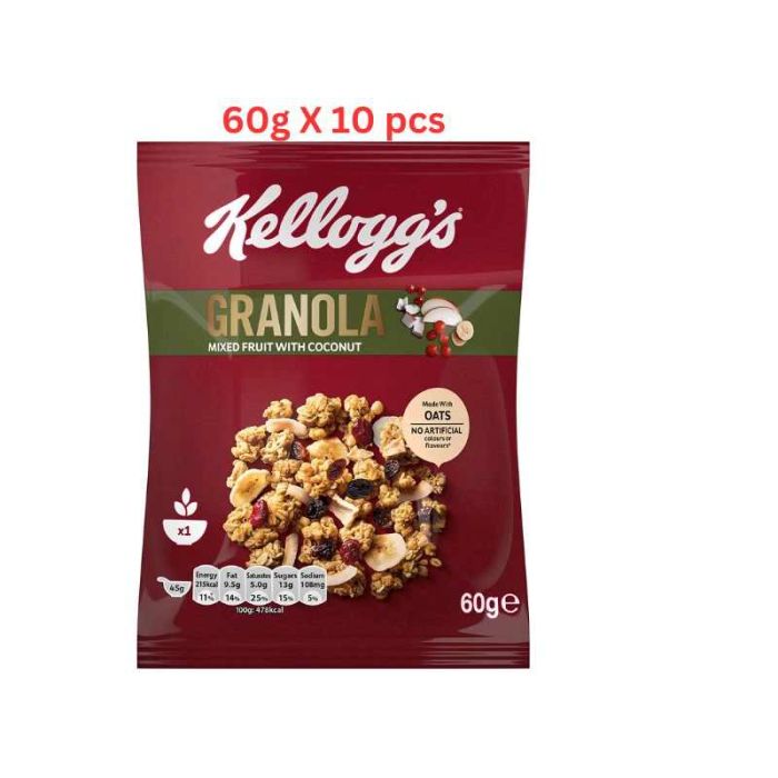 Kellogg's Granola Fruit (Pack Of 10 X 60g)