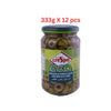 SLICED GREEN OLIVES (JAR) 12X333GR CRESPO