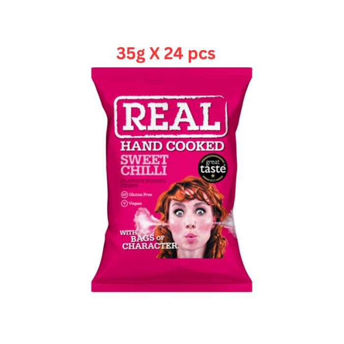 Real Crisps Sweet Chilli (Pack Of 24 X 35g)