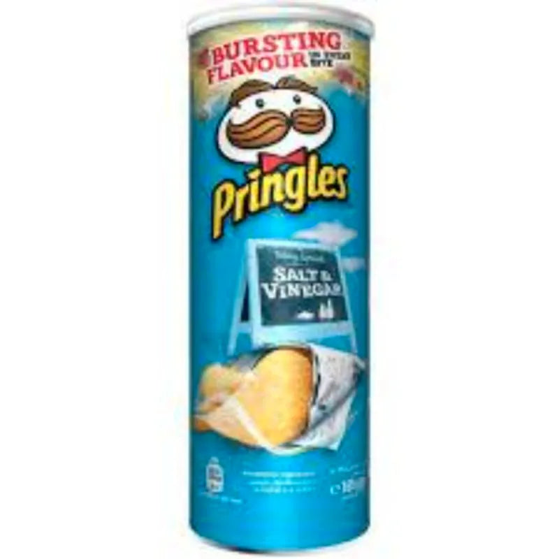 Pringles Salt And Vinegar - 165g | برينغلز بطعم ملح وخل