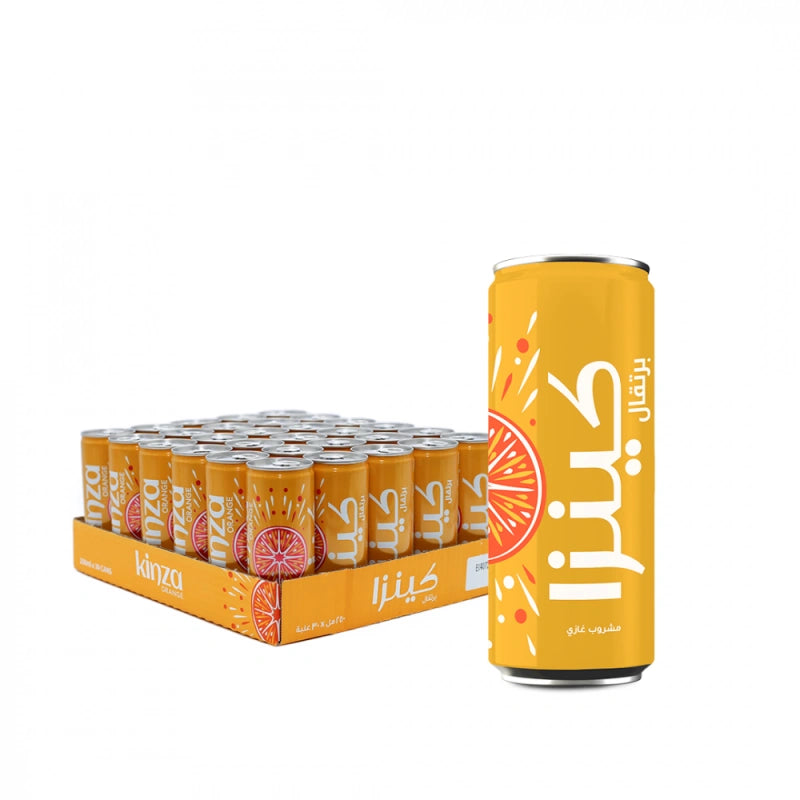 Kinza Orange Drink 250 ml x 30 |مشروب غازي بطعم البرتقال