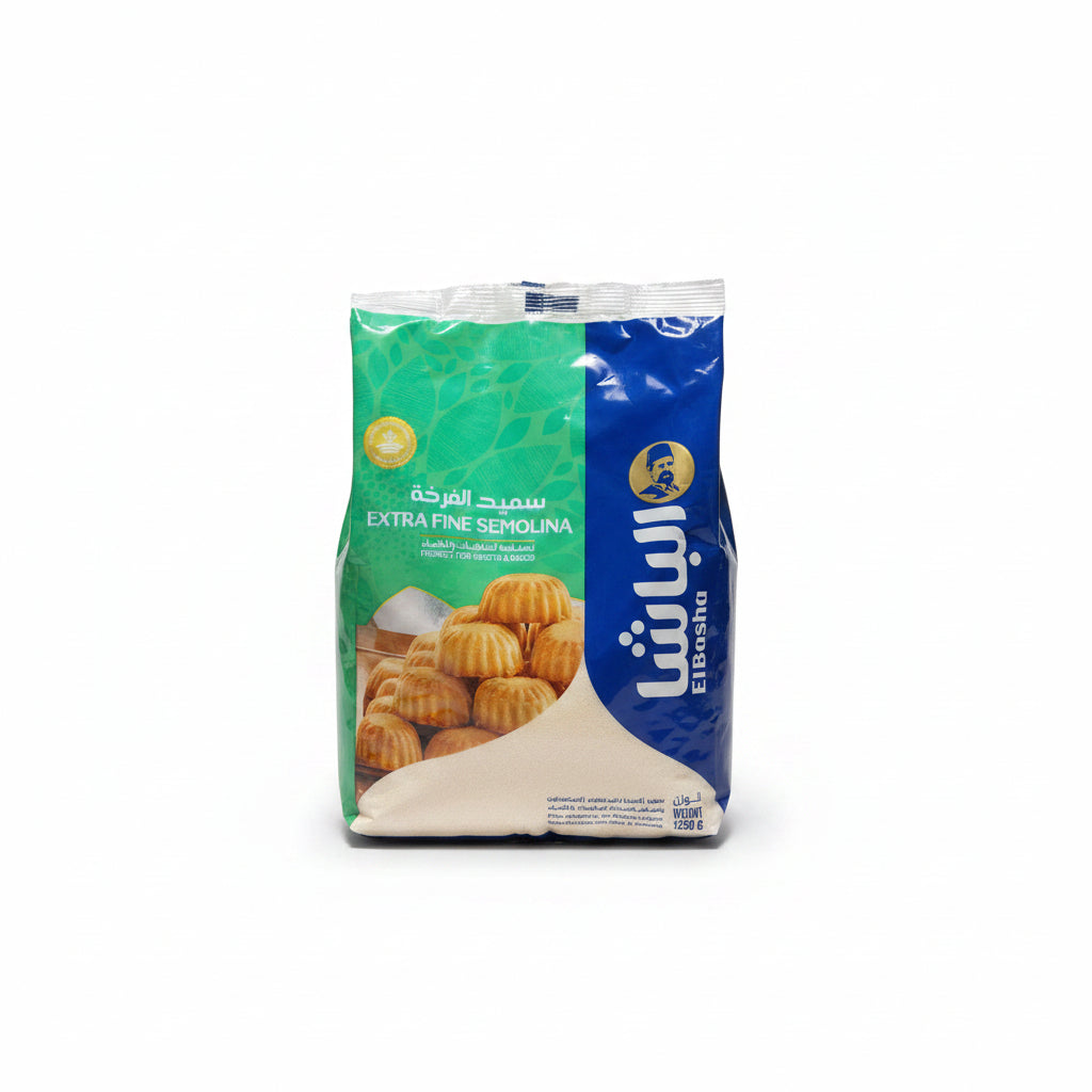 El-Basha Extra Fine Semolina 1.25kg | الباشا سميد فرخة ناعم جداً