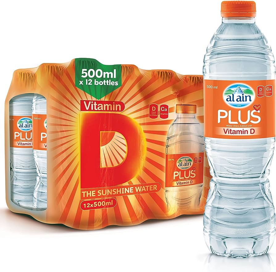Al Ain Water Vitamin D 500 ml x 24 | مياه العين فيتامين د