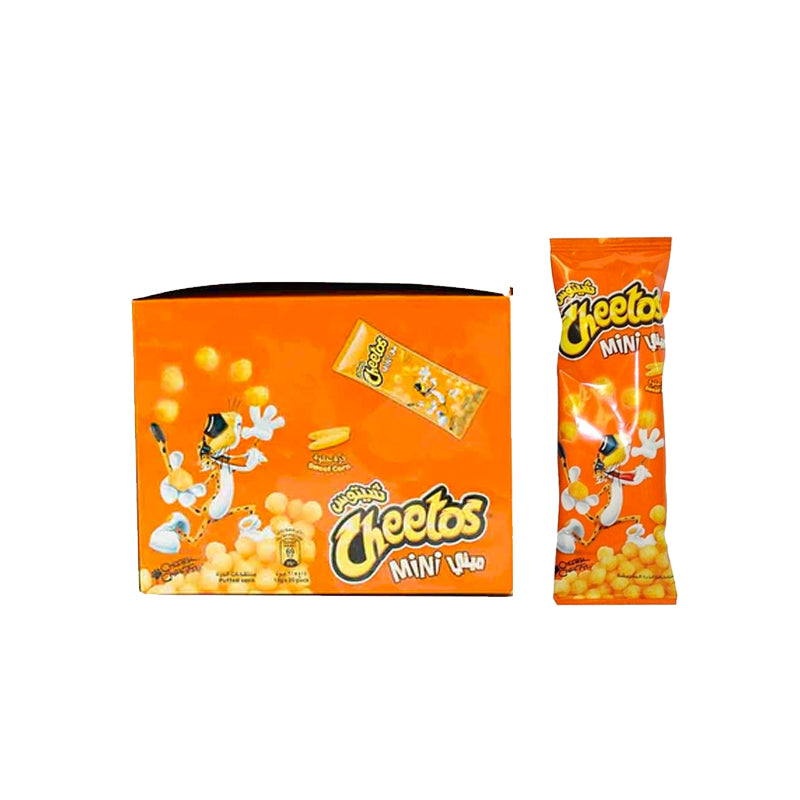 Cheetos Mini Sweet Corn Box 8 Pack x 21 Pcs x 14g | شيتوس ميني بطعم الذرة