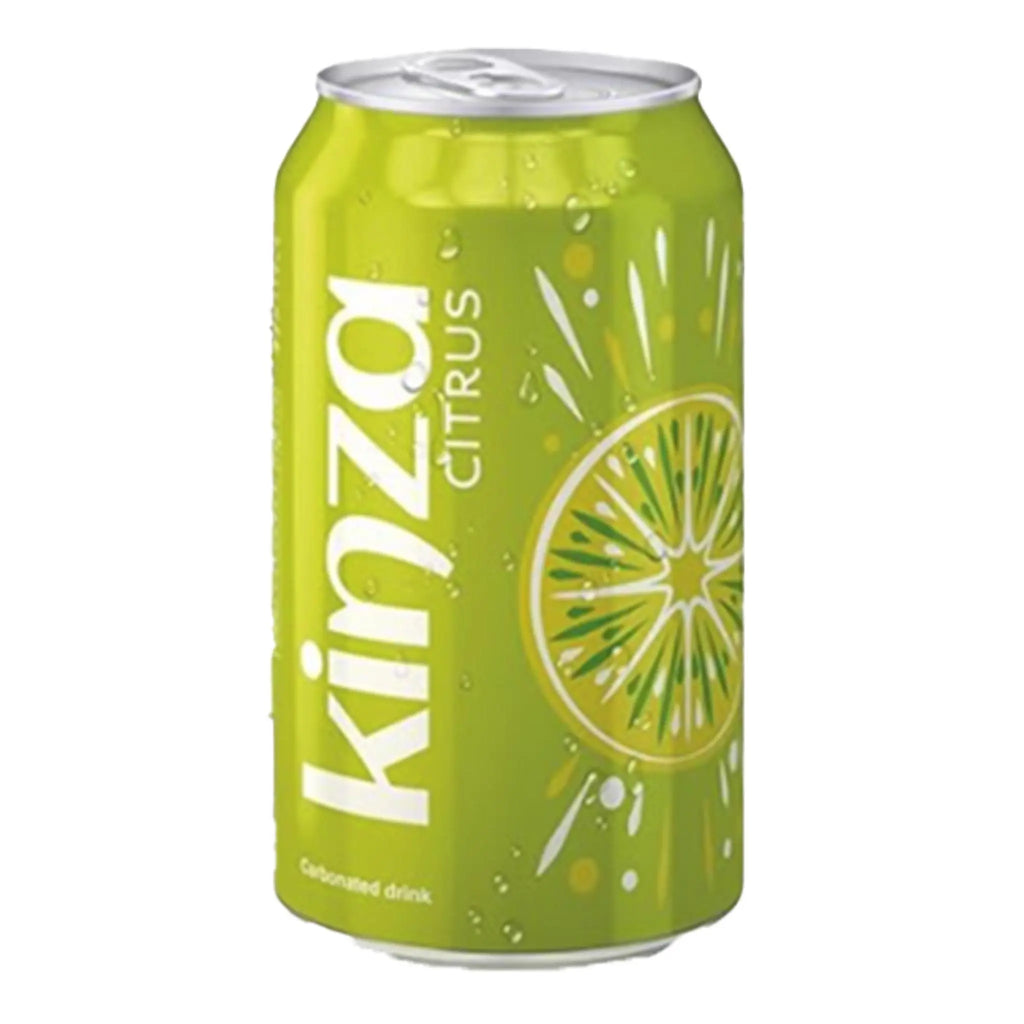 Kinza Citrus Carbonated Drink 300ml Box of 24 | مشروب كينزا الغازي بالحمضيات 300 مل علبة من 24 قطعة