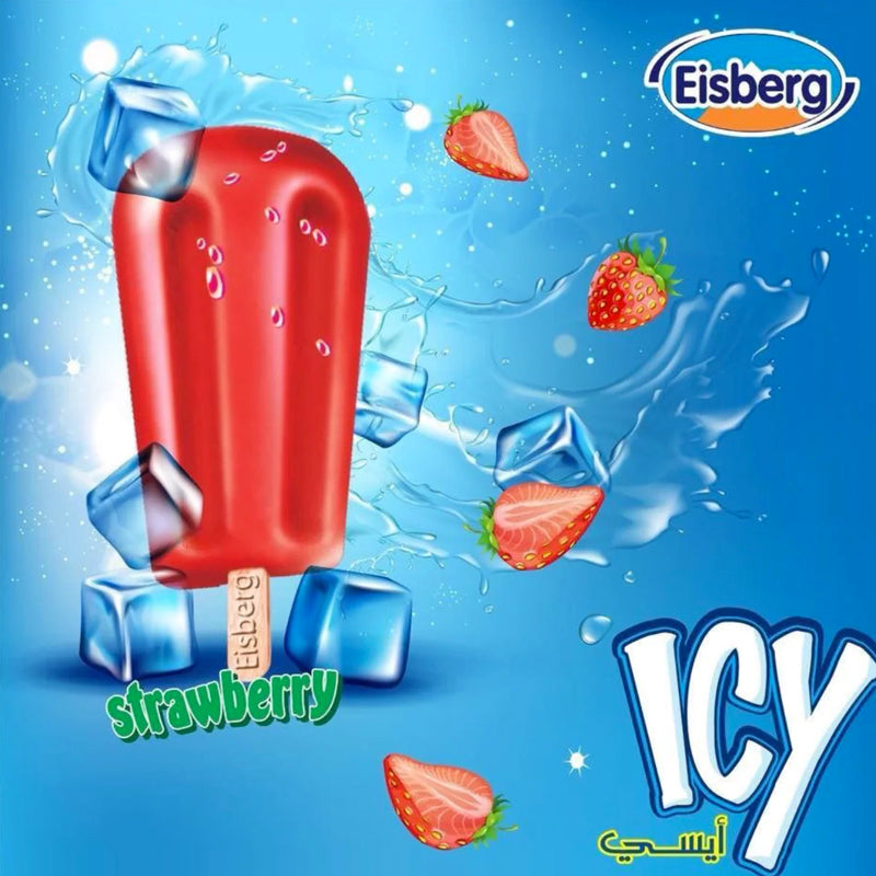 Eisberg Ice Cream Icy Strawberry🍓