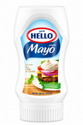 Hello Mayonnaise Light Gluten Free 300ml | هيلو مايونيز لايت خالي من الغلوتين عبوة بلاستيكية
