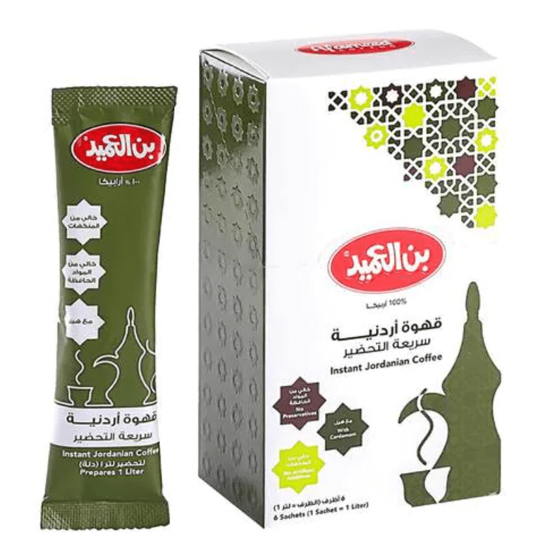 Al Ameed Instant Jordanian Coffee Box of 10 Pack x 6Pcs x24g | العميد قهوة أردنية سريعة التحضير - 2kShopping