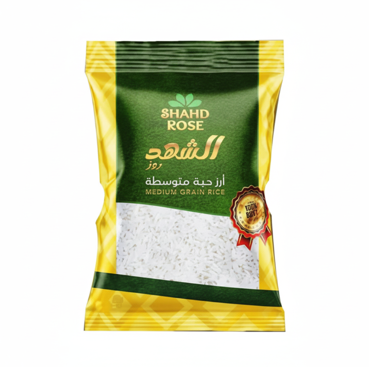Shahd Rose Medium Grain Rice 9Kg | أرز شهد روز متوسط الحبة