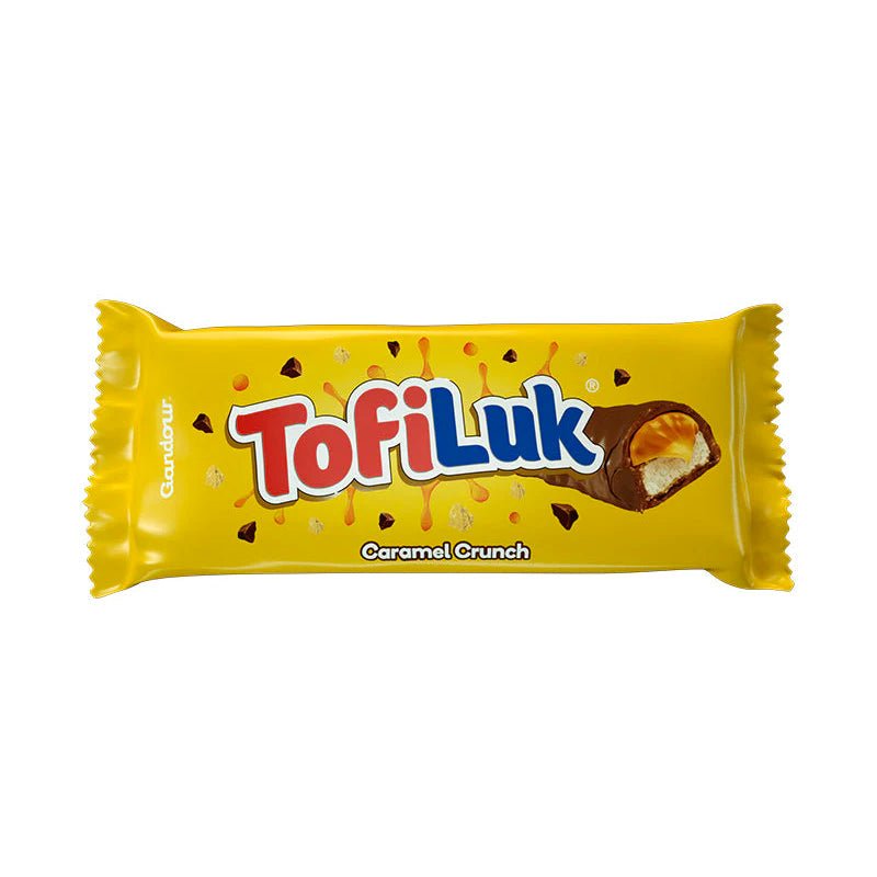 TofiLuk Caramel Crunch Box 24Pcs X 27.5g | شوكولاتة بالكارميل - 2kShopping
