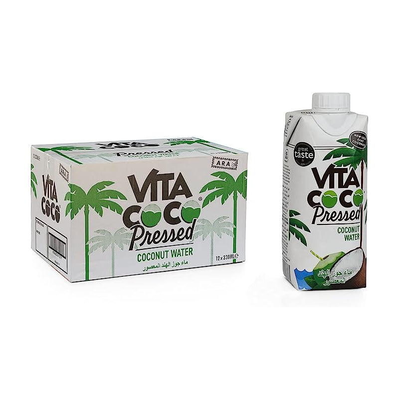 VITA COCO Pressed Coconut Water Pack of 12PCS 330ML,