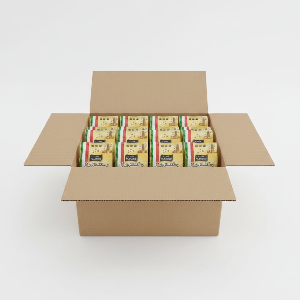 Aladeeb Cappuccino with Chocolate CTN 12 x 20pcs x 25g | الأديب كابتشينو