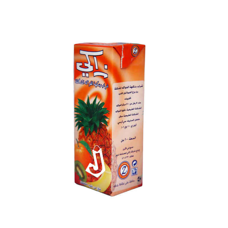 Zakey Mixed Fruits Drink ( 200ml x 36 ) | زاكي عصير فواكه