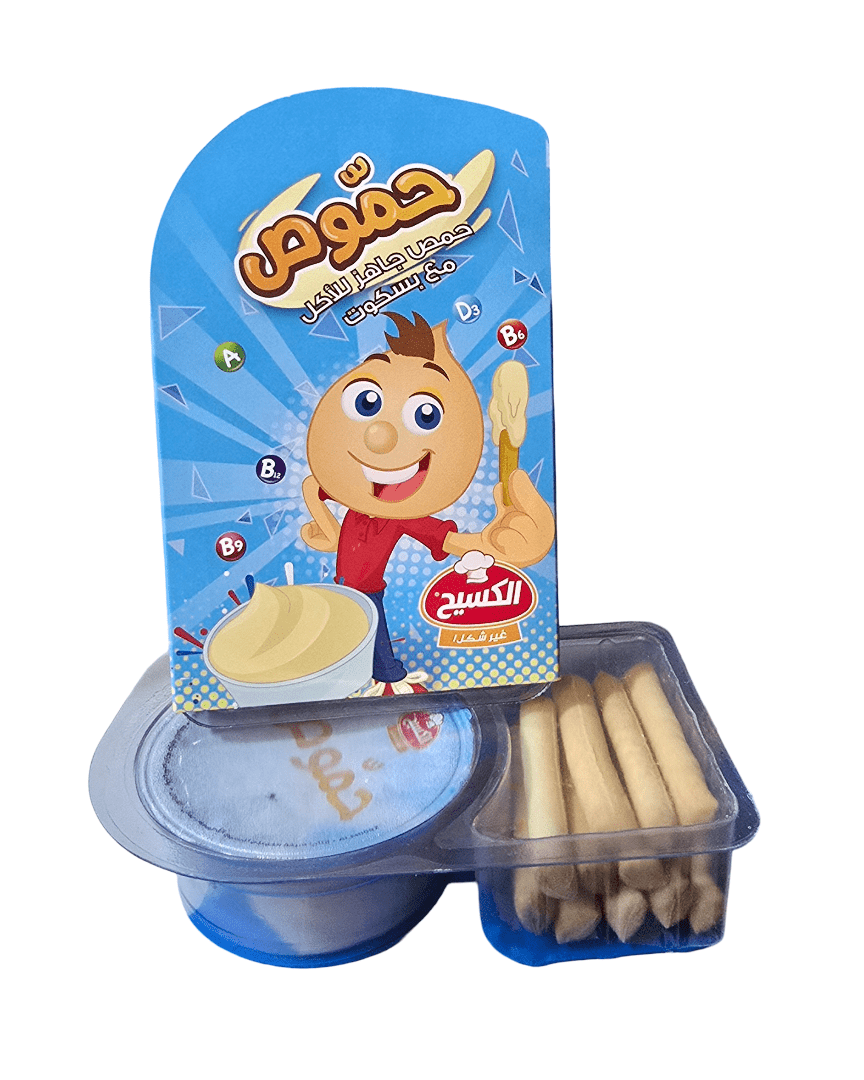 Al Kasih Biscuits with Hummus Pack of 6 x 11g (Boys) | حمص مع أصابع بسكويت