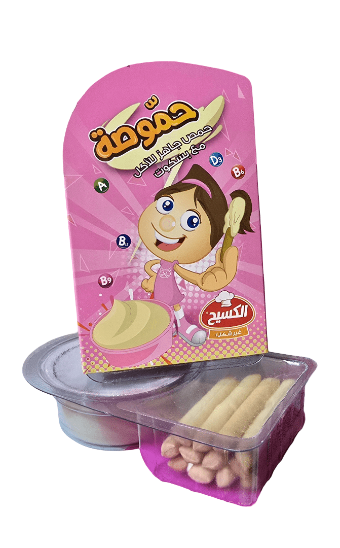 Al Kasih Biscuits with Hummos Pack of 6 x 11g (Girls) | حمص مع أصابع بسكوت