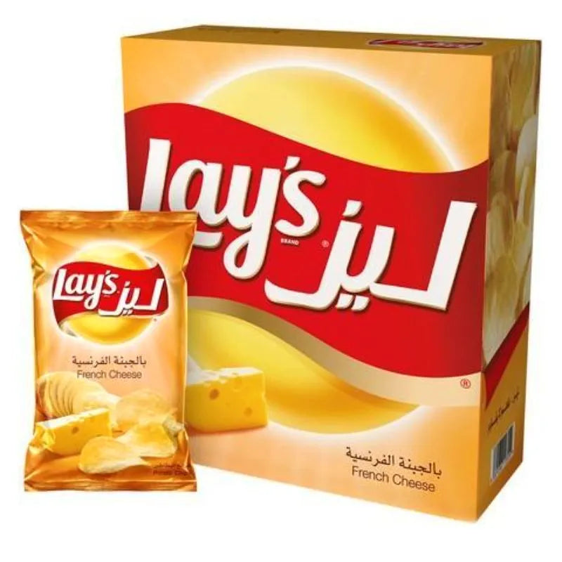 Lay's French Cheese Potato Chips - 14g x 21 | شيبس ليز بطعم الجبنة الفرنسية