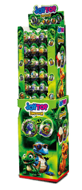 Joytop Egg Dinosaur Chocolate Cream with Surprise Toy 72 x 20g Stand | جوي توب بيضة ديناصور مع لعبة مفاجأة - 2kShopping