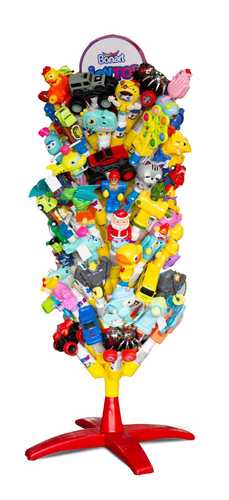 Joytop Fun Tubes Lollipop with Toys Plastic Stand 75 x 11g | جوي توب مصاصة مع ألعاب - 2kShopping