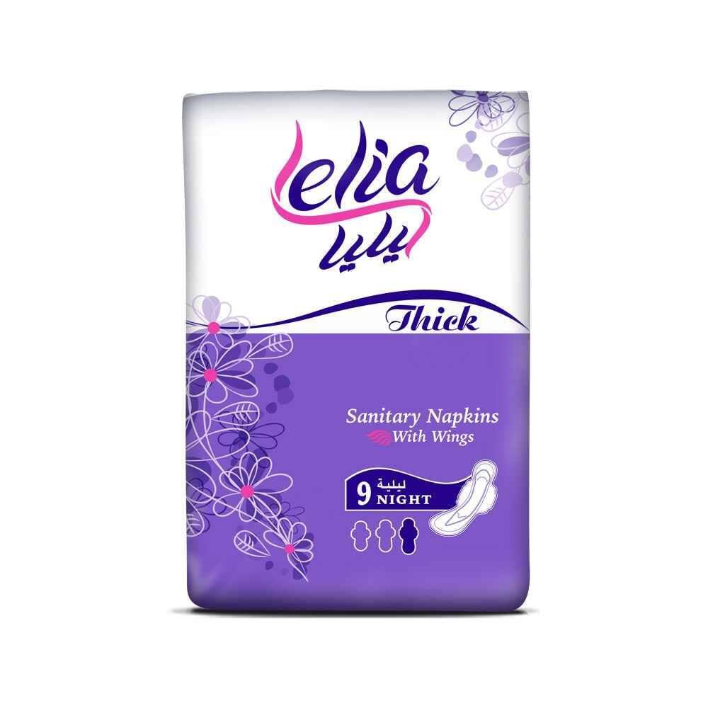 Lelia Thick Night Sanitary 12X9 Pads 310mm | فوط نسائية سميكة ليلية قياس 310 مم - 2kShopping