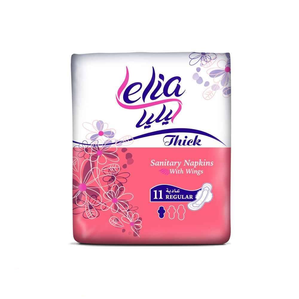 Lelia Thick Regular Sanitary 10X11 Pads 225mm | فوط نسائية سميكة عادية 225 مم - 2kShopping