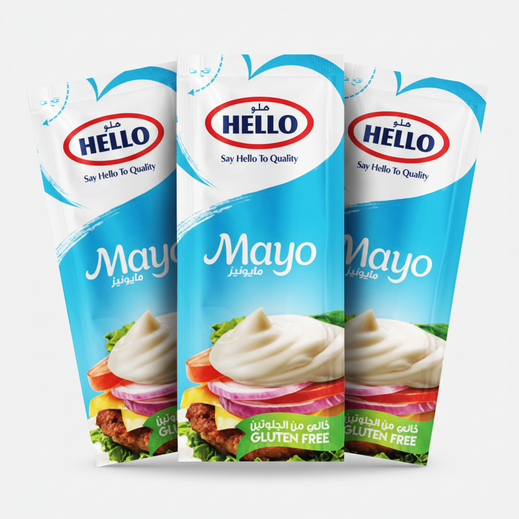 Hello Mayonnaise Gluten Free Sachets CTN 1000pcs x 9g