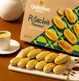 Qabalan Premium Maamoul with Pistachio 750g | قبلان معمول منقش بالفستق الحلبي - 2kShopping