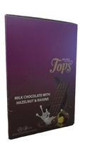 Tops Milk Chocolate w/ Hazelnut & Raisins 12*100g - 2kShopping