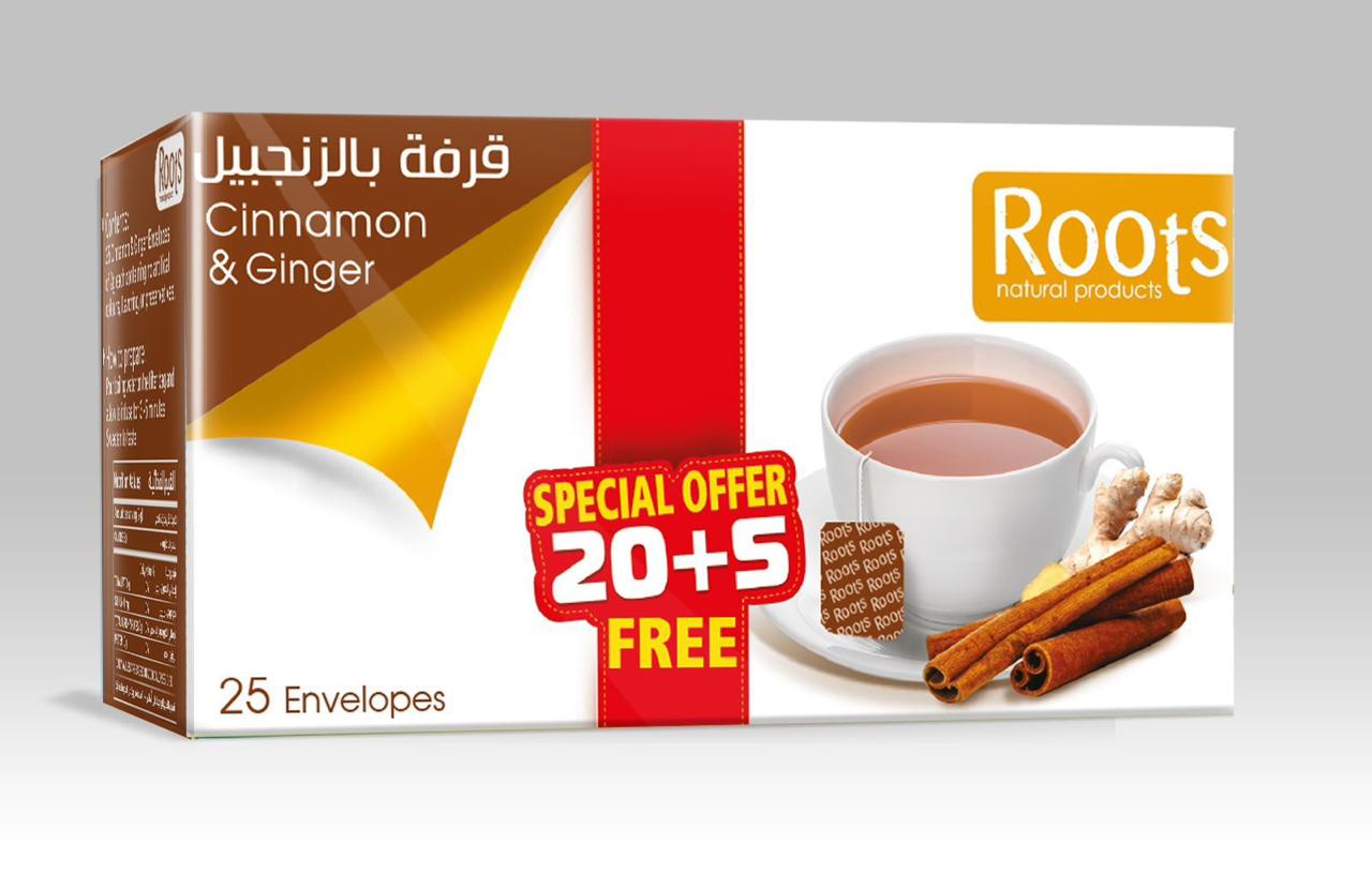 Roots Cinnamon & Ginger Tea 25bags - 2kShopping