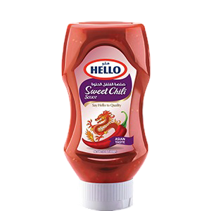 Hello Sweet Chili Sauce Gluten Free 600g | هيلو صلصة سويت تشيلي خالية من الغلوتين عبوة بلاستيكية