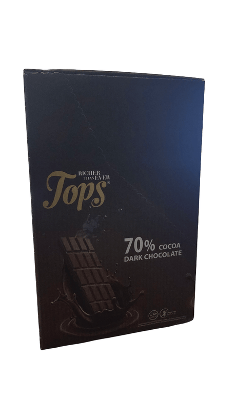 Tops 70% Cocoa Dark Chocolate 100g 12*100g - 2kShopping