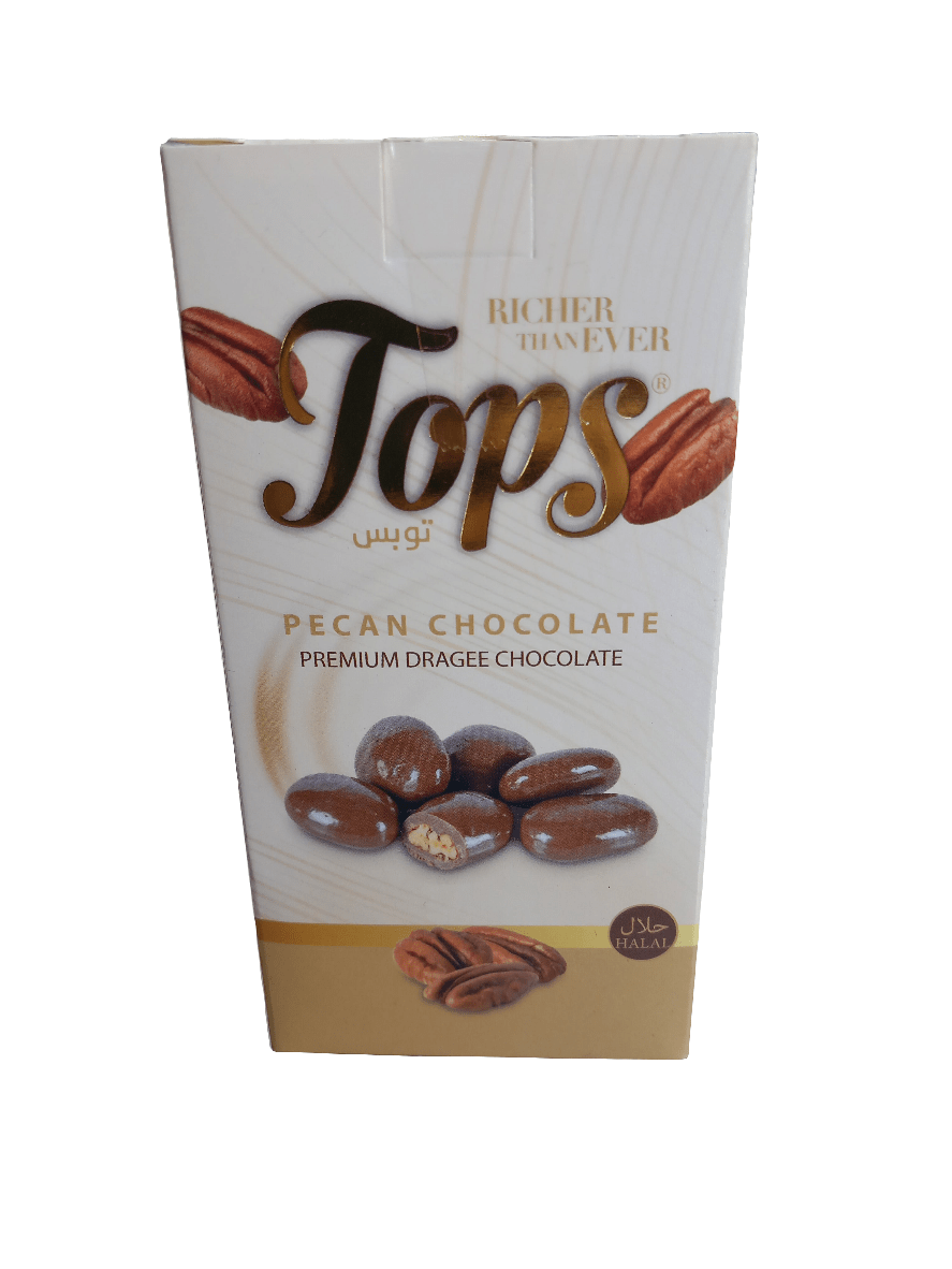 Tops Dragee Pecan Milk Chocolate 125g | توبس دراجيه البيكان بالشوكولاتة - 2kShopping