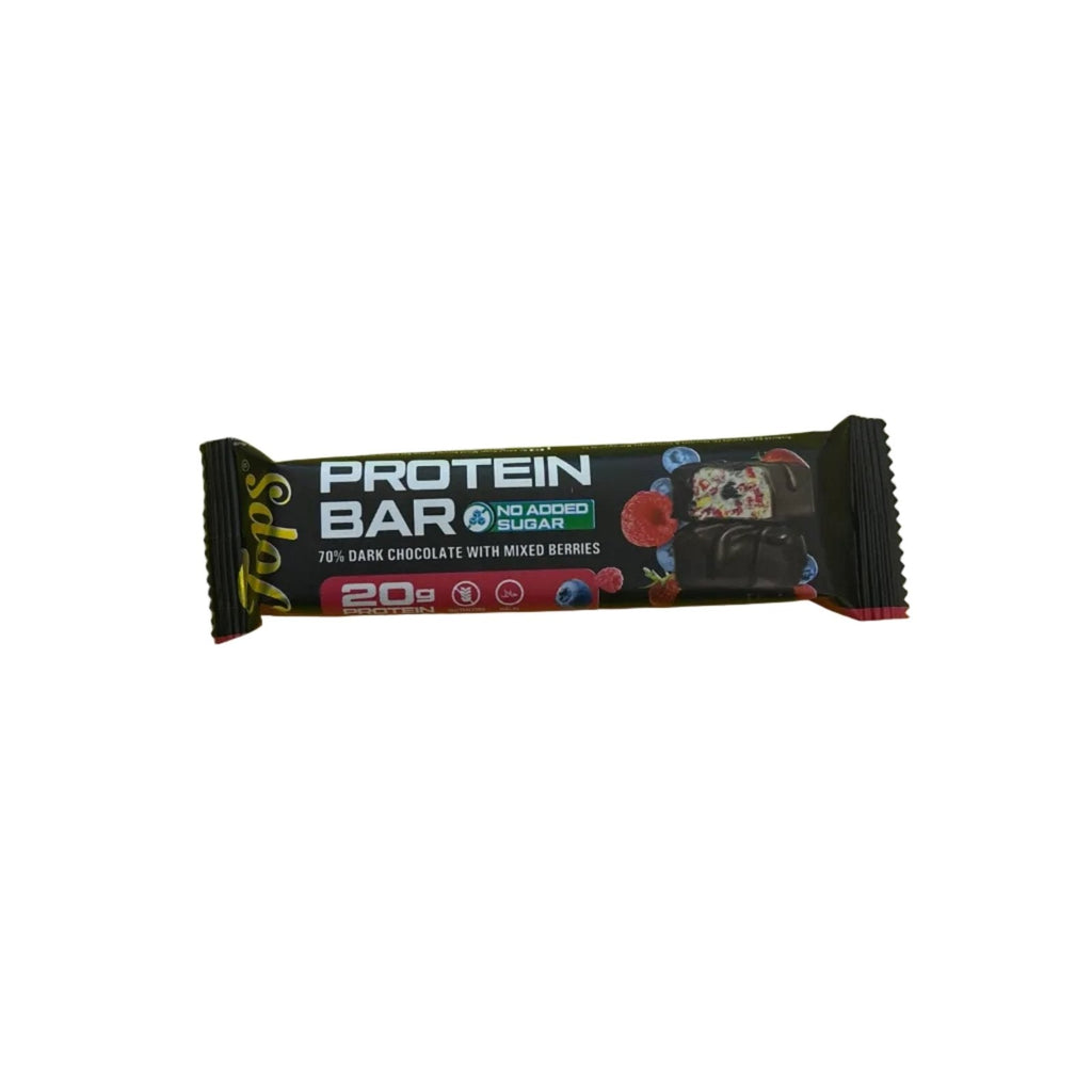 Tops Protein Bar 70% Dark Chocolate with Mixed Berries 12x60g - 2kShopping
