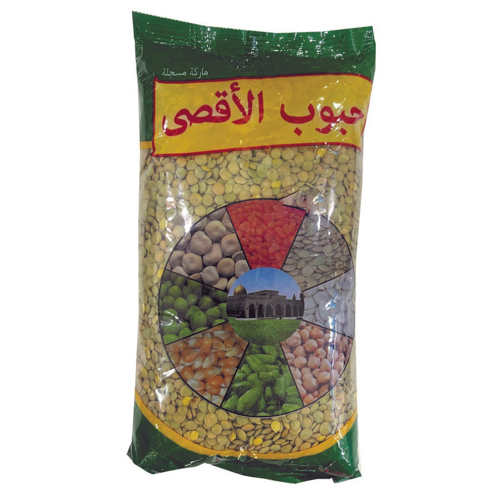 Al Aqsa Green Small Grains Lentil ( 1Kg x 10 ) |  الأقصى عدس حب صغير اخضر